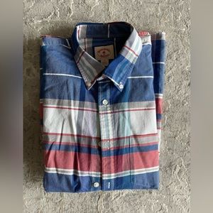 Brooks Brothers Red/Blue Plaid Oxford button down, Size L, 100% Cotton